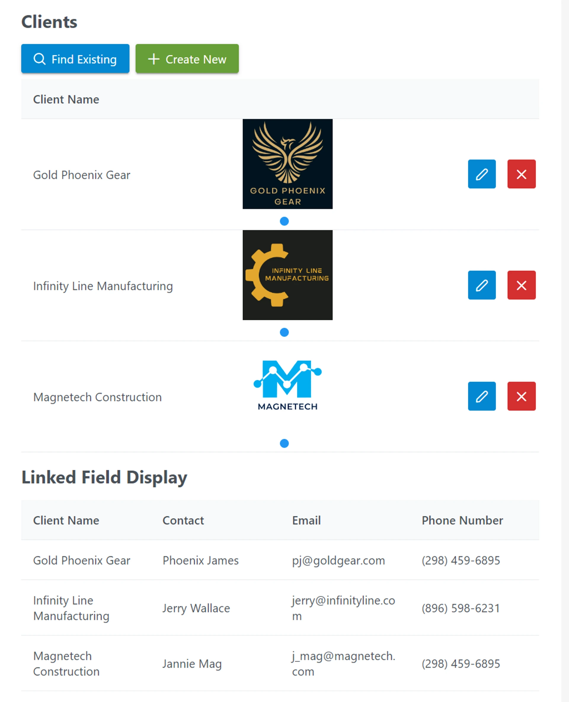 Multiple linked records in List Format