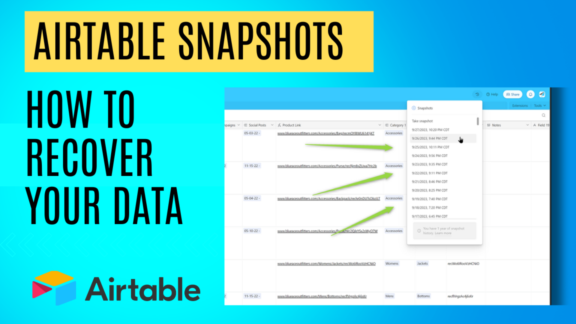 Airtable Snapshots – Everything You Need to Know