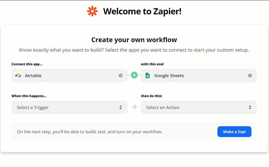zapier - sheets