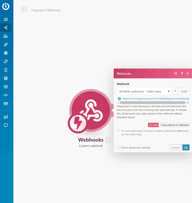 structure data from airtable in integromat - display queue