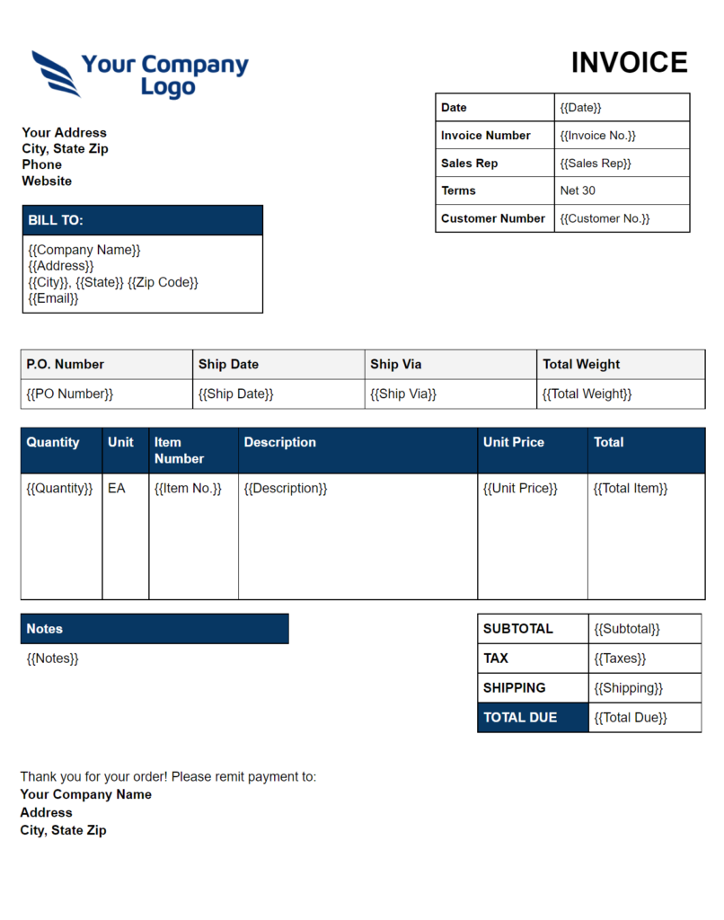 salesinvoicetemplate_mainscreenshot