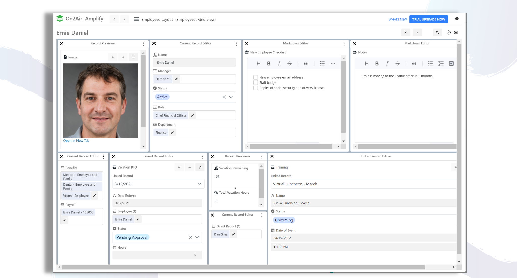New Features! On2Air Amplify Update: Search Panel, Navigate between Tables, More Customization