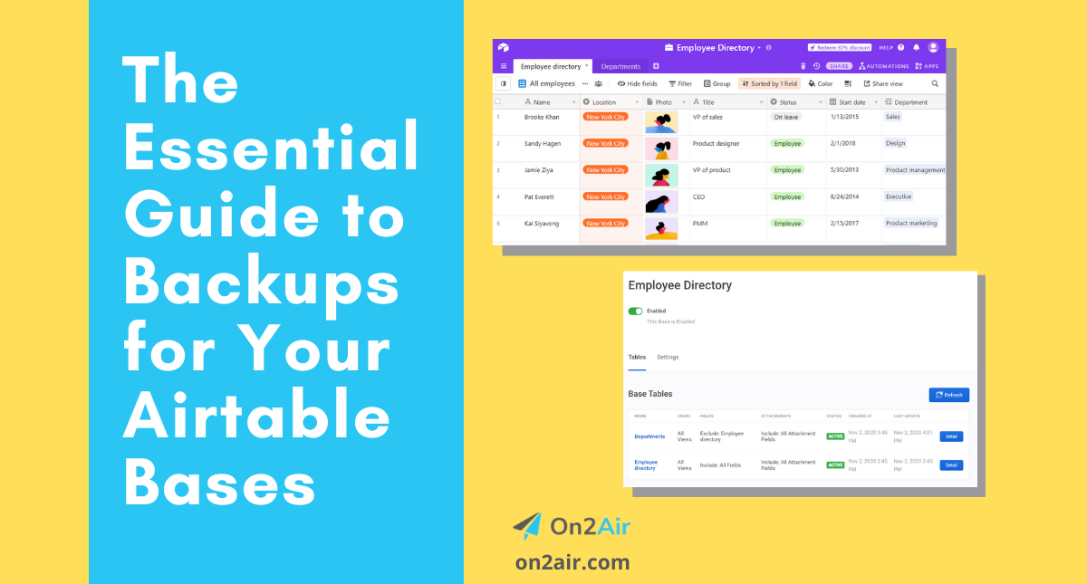 The Essential Guide to Backups for Your Airtable Bases