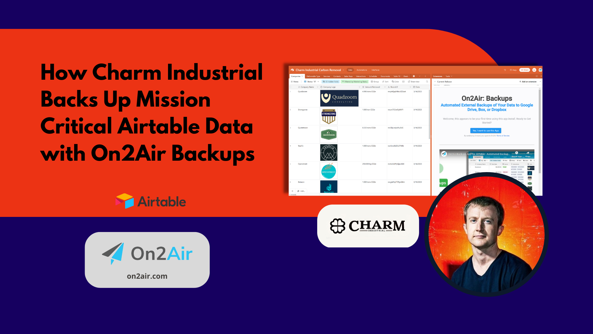 How Charm Industrial Backs Up Mission Critical Data