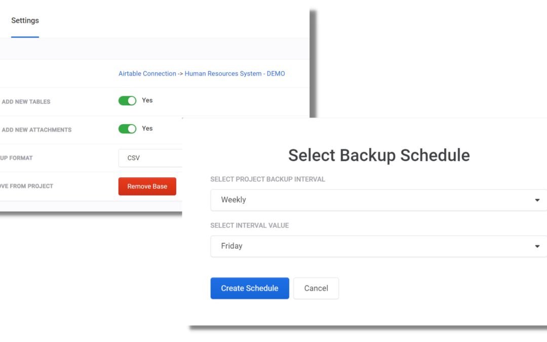Backup Scheduling Options