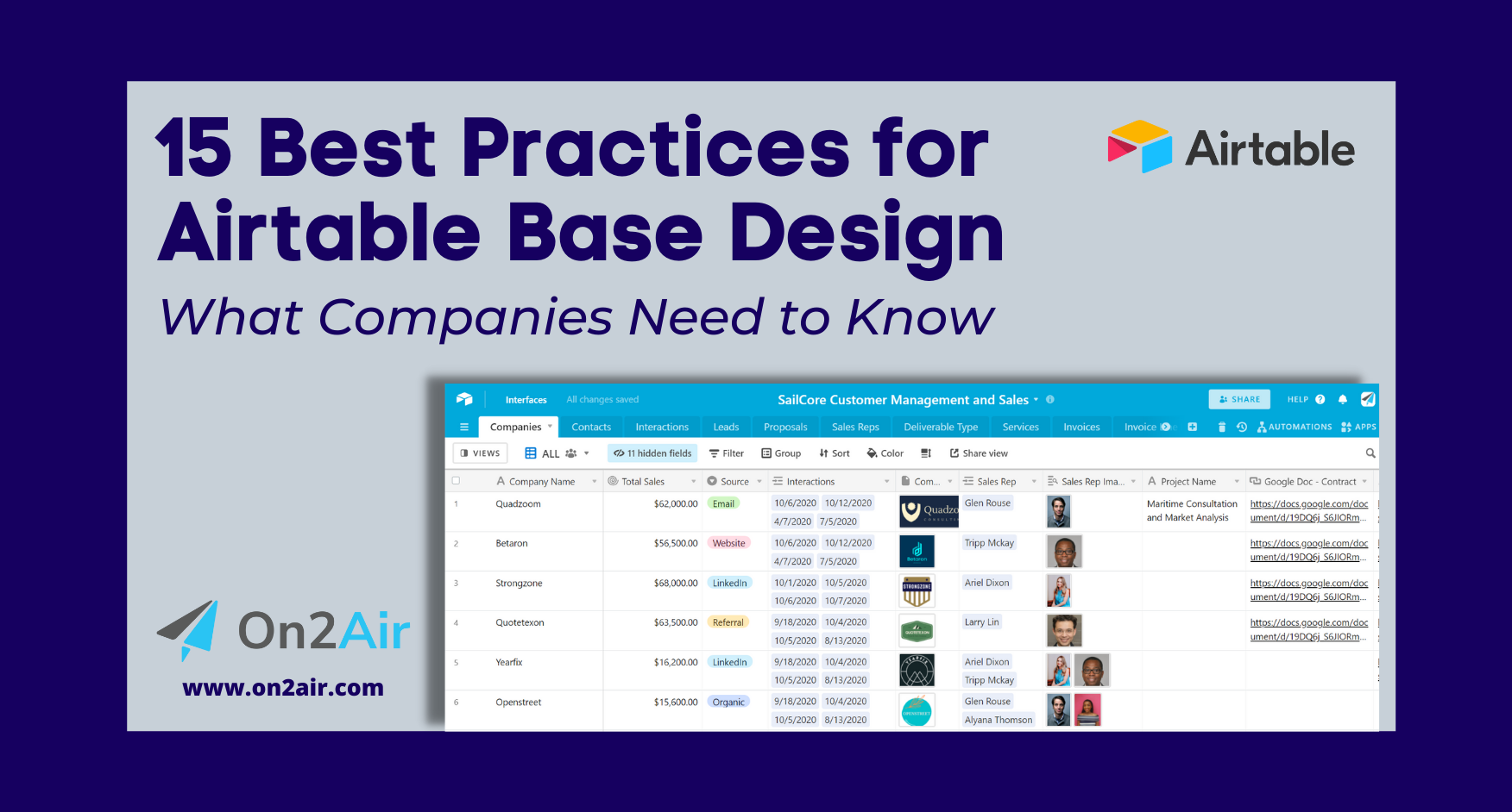15 airtable design best practices what companies need to know on2air