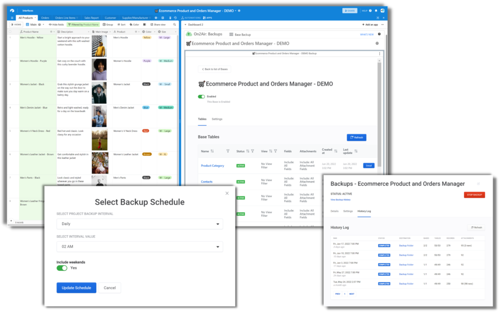 Airtable Automated Backups On2Air Backups