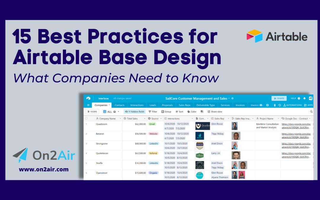 15 Airtable Design Best Practices: What Companies Need to Know