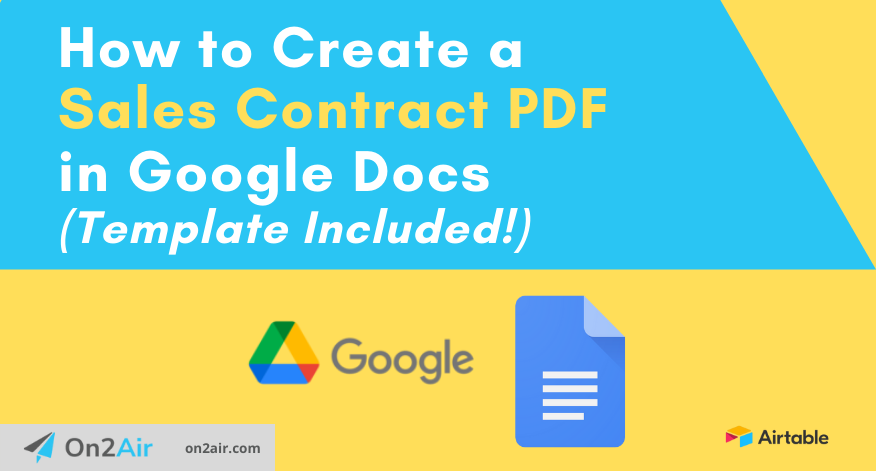 How to Create a Sales Contract PDF in Google Docs using Airtable