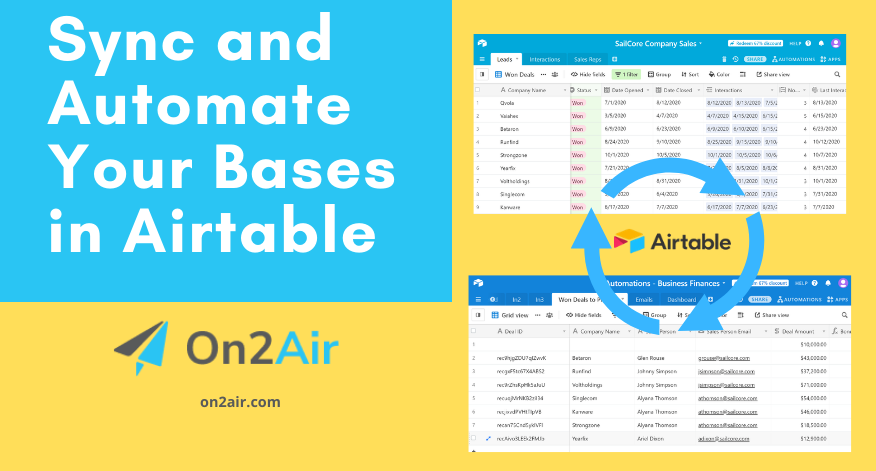 Sync and Automate Your Bases in Airtable