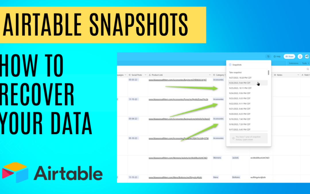 Airtable Snapshots – Everything You Need to Know