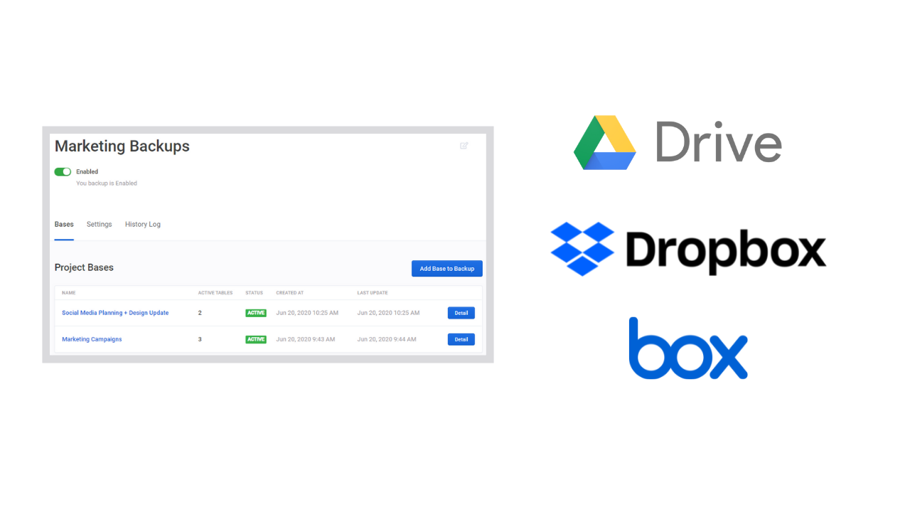 backups - dropbox google drive box