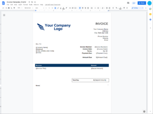 invoice template - featured image