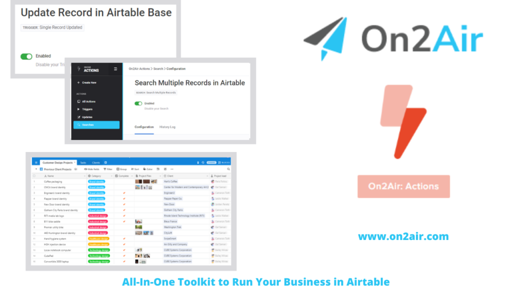 on2air_actions - All-In-One Toolkit to Run Your Business in Airtable